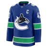 Vancouver Canucks Hockeydrakt Fanatics Premium Quinn Hughes 2024-25 Blå Hjemme - Herre